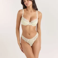 Lila Balcony Bra - Yellow Floral