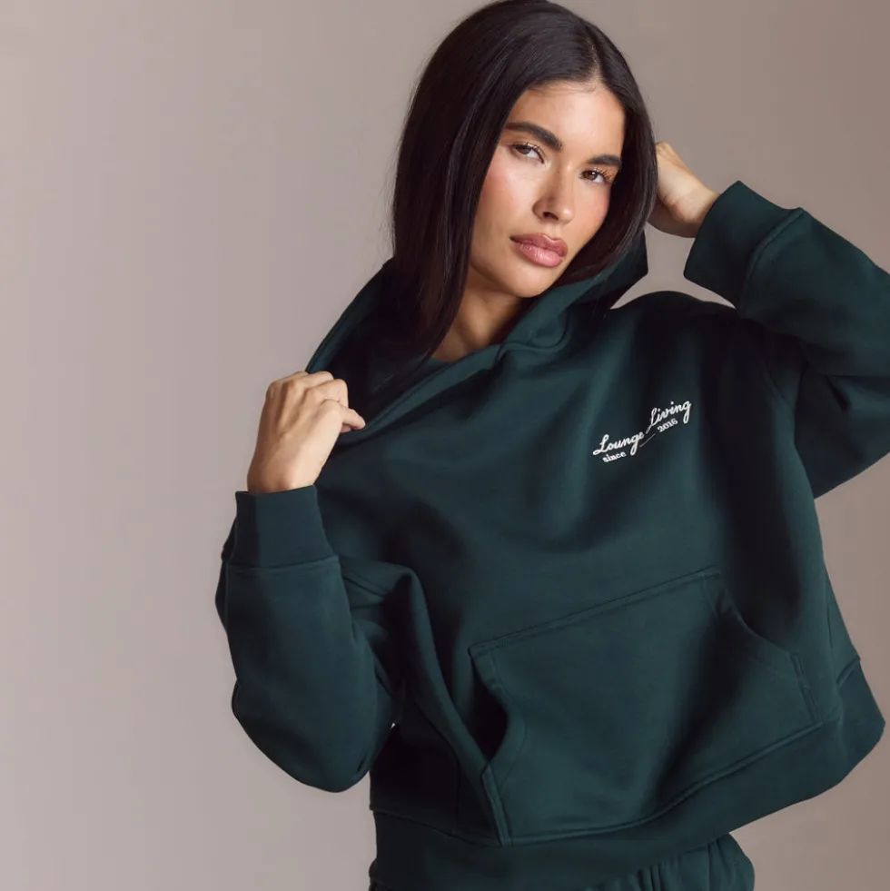 Lounge Living Hoodie - Forest Green