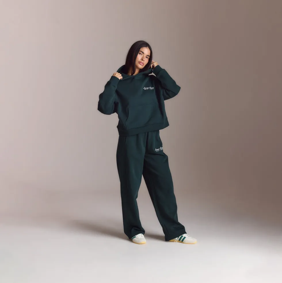 Lounge Living Hoodie - Forest Green