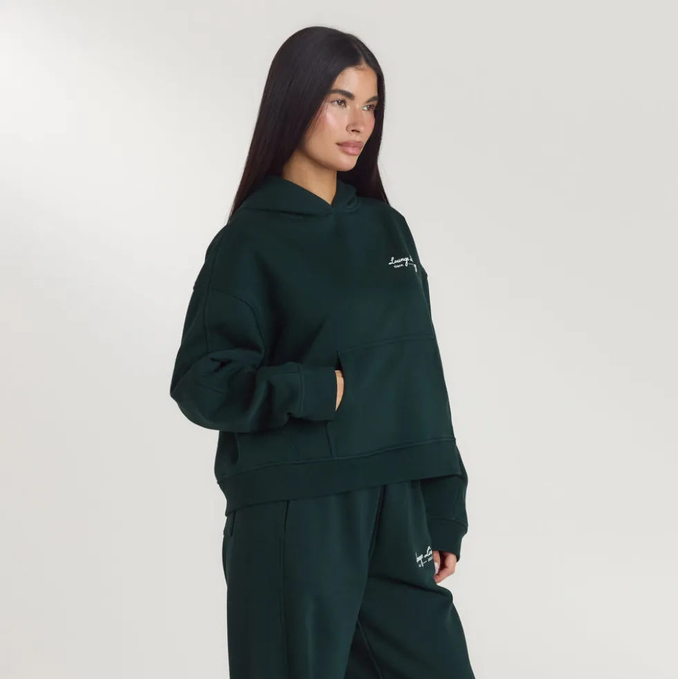 Lounge Living Hoodie - Forest Green