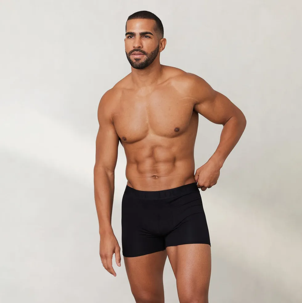 Men's Luxe Boxers (3 Pack) - Black