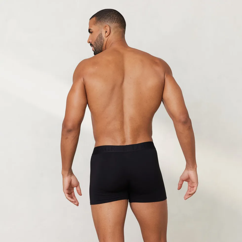 Men's Luxe Boxers (3 Pack) - Black