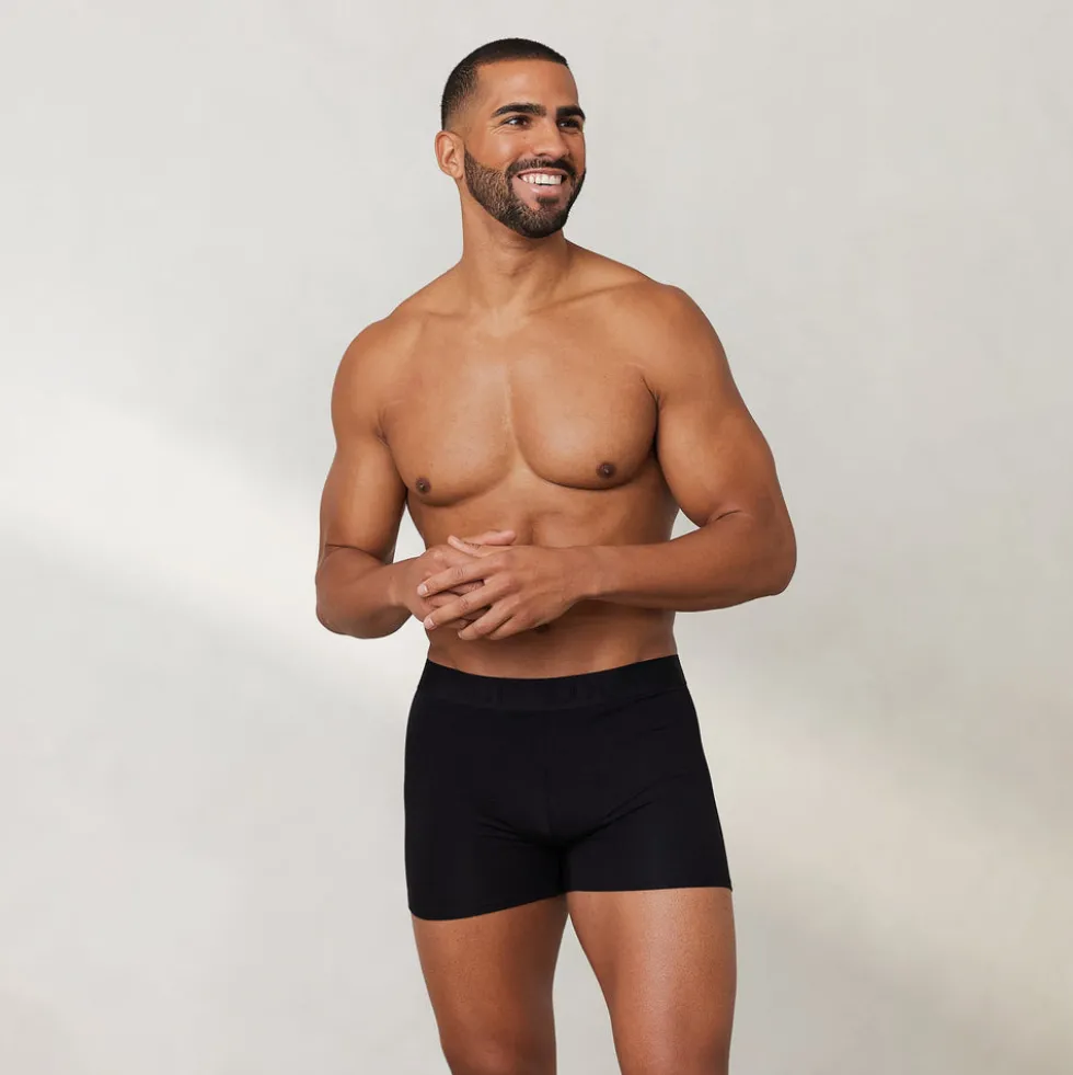 Men's Luxe Boxers (3 Pack) - Black