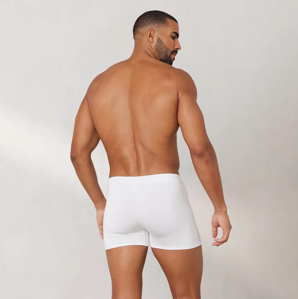Men's Luxe Boxers (3 Pack) - White