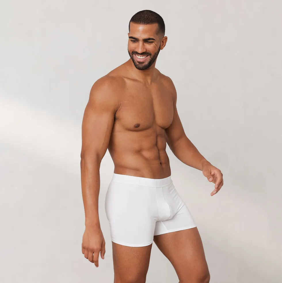Men's Luxe Boxers (3 Pack) - White