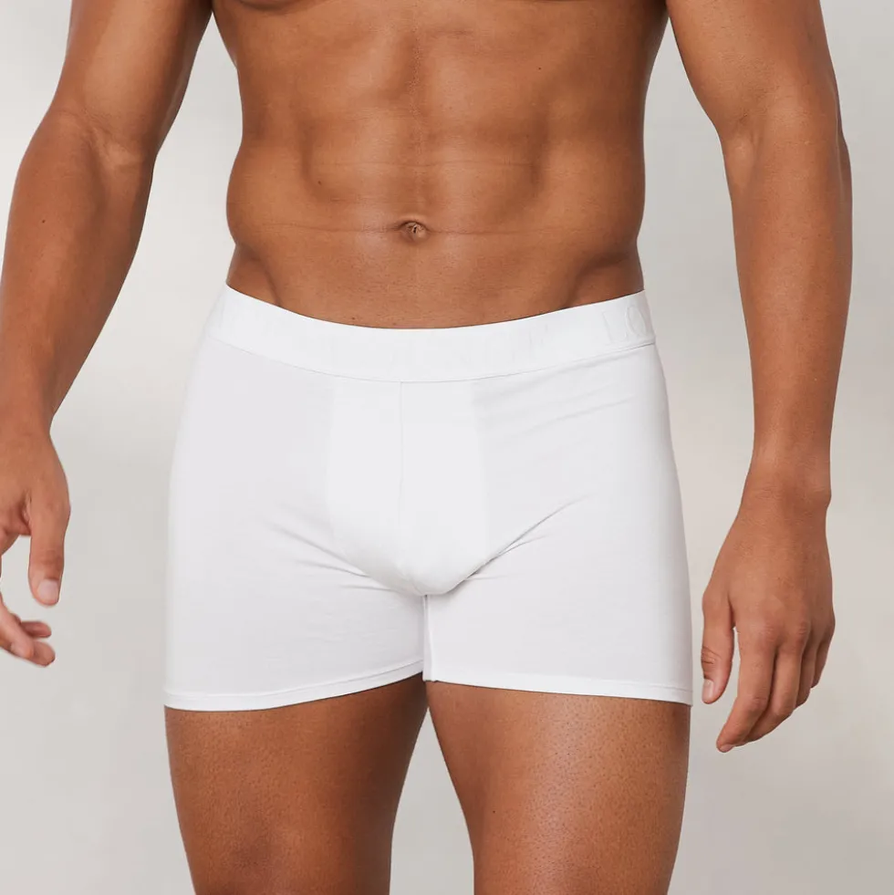 Men's Luxe Boxers (3 Pack) - White