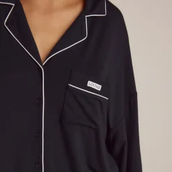 Modal Pajama Shirt - Black