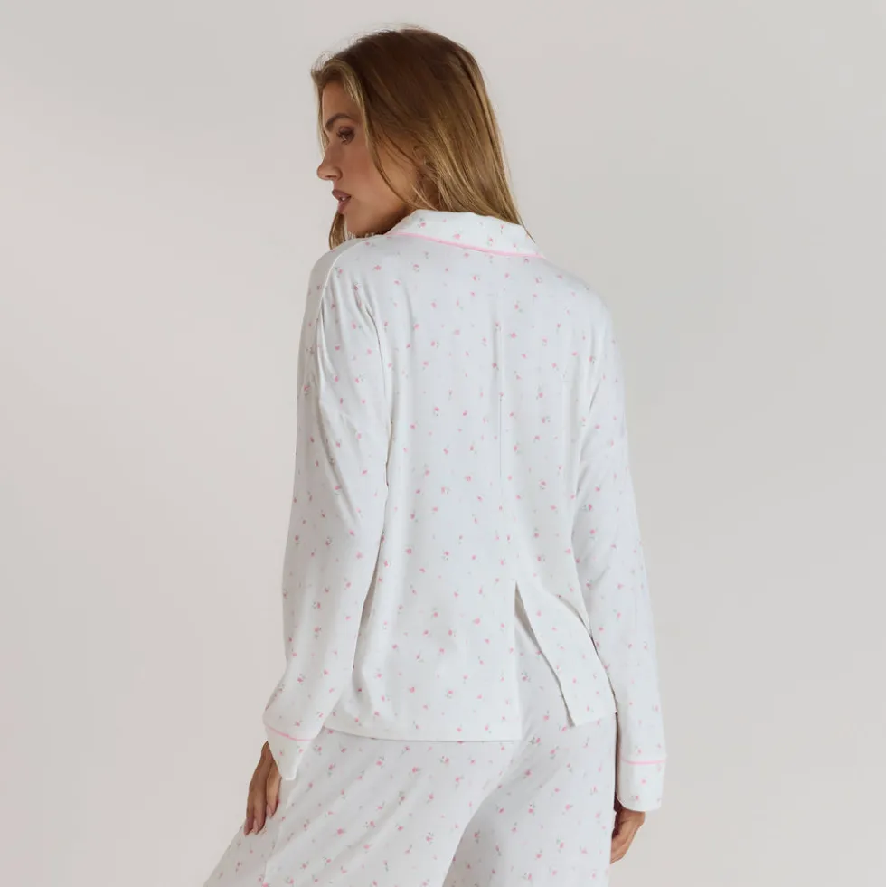 Modal Pajama Shirt - Floral Print