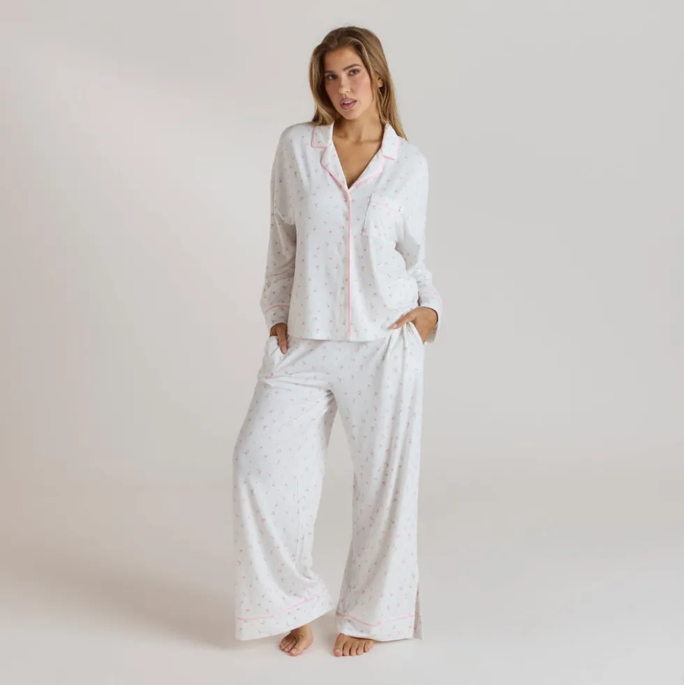 Modal Pajama Shirt - Floral Print