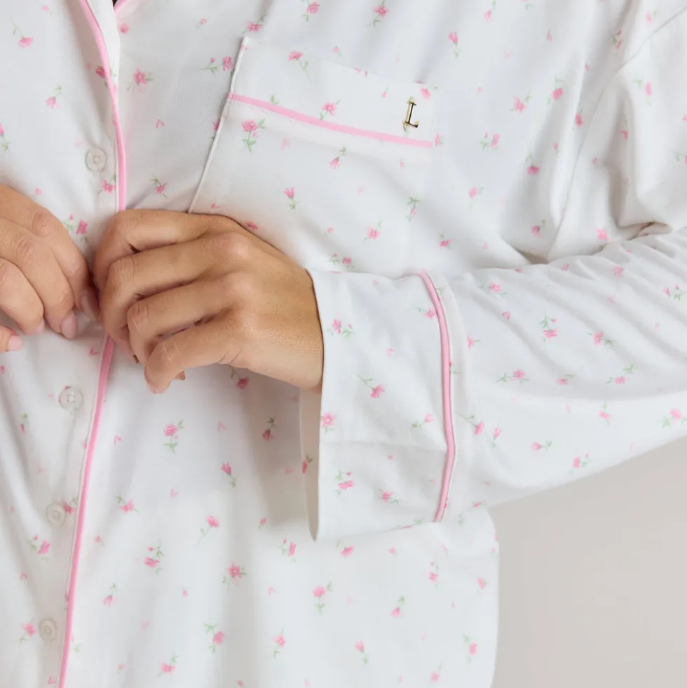 Modal Pajama Shirt - Floral Print