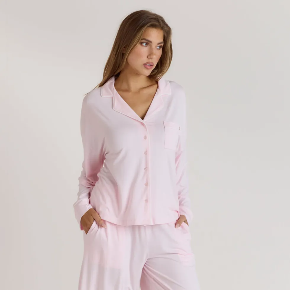 Modal Pajama Shirt - Pink