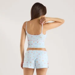 Modal Pajama Shorts - Blue Fruits