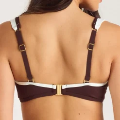 Monaco Bandeau Bikini Top - Chocolate