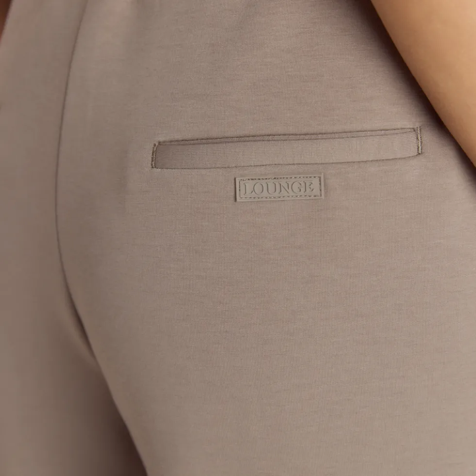 Neoprene Wide-Leg Joggers - Taupe