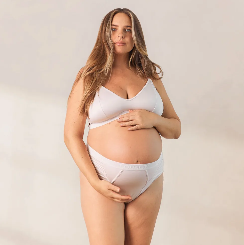 Nurture Nursing Bra & Thong/Briefs Set - Cream
