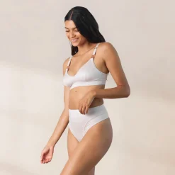 Nurture Nursing Bra & Thong/Briefs Set - Cream