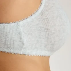Pointelle Bralette - Grey Marl