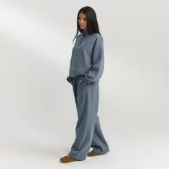 Quarter-Zip Sweater - Washed Blue