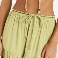 Ruched Bralette (Set) - Washed Lime