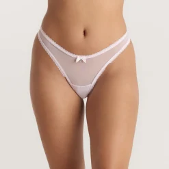 Satin Bow G-String - Pink