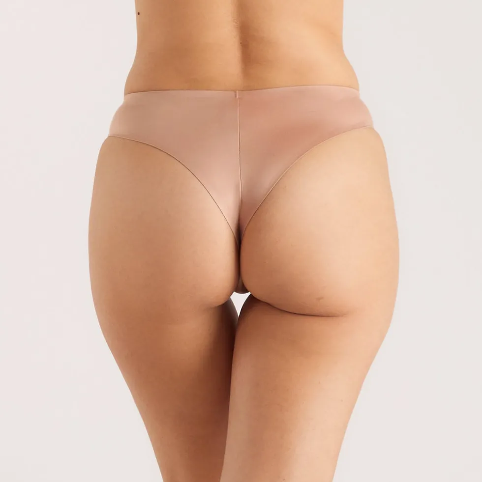 Seamless Bonded Brazilian Briefs (3-Pack) - Honey