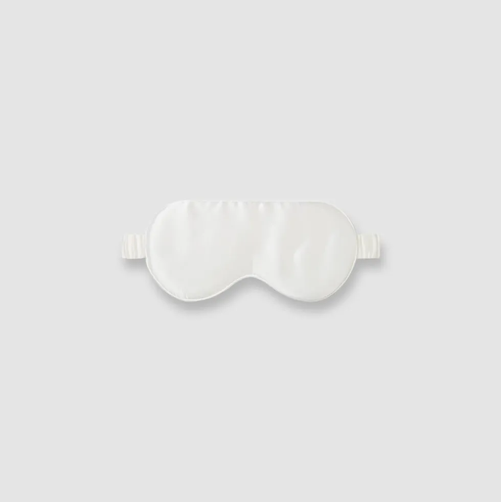 Signature Silk Sleep Mask - Pearl