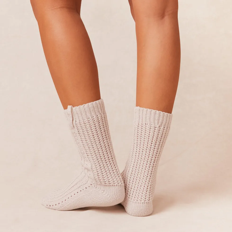 Snooze Knitted Socks - Cream