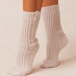 Snooze Knitted Socks - Cream