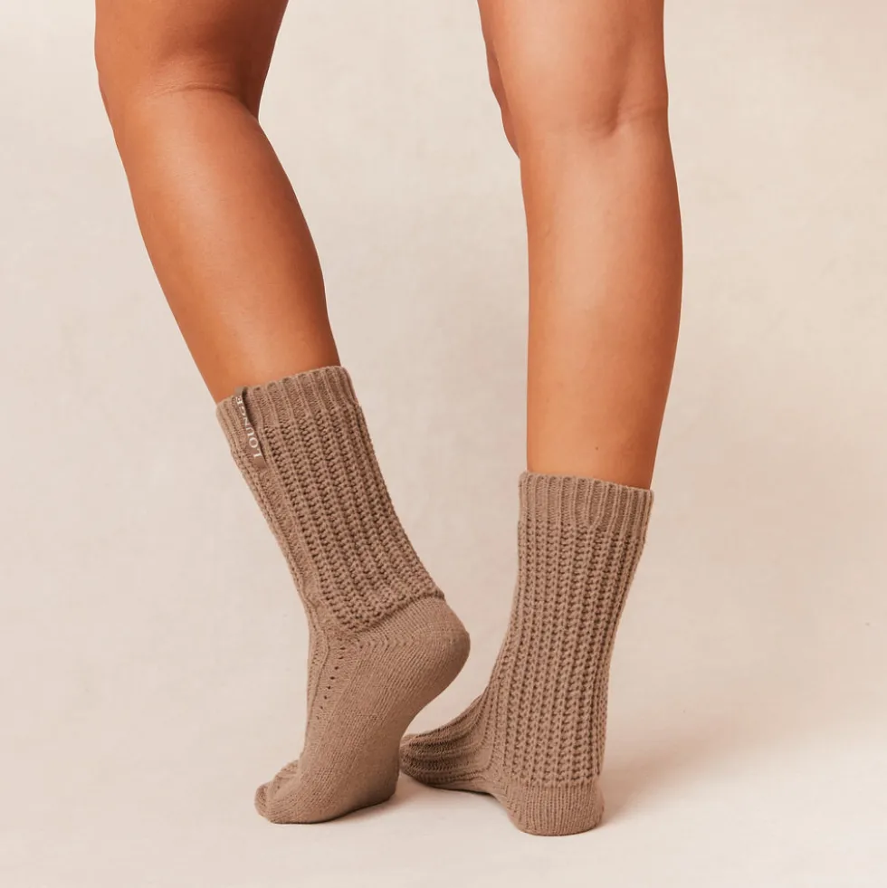 Snooze Knitted Socks - Fawn