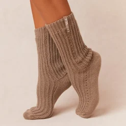 Snooze Knitted Socks - Fawn
