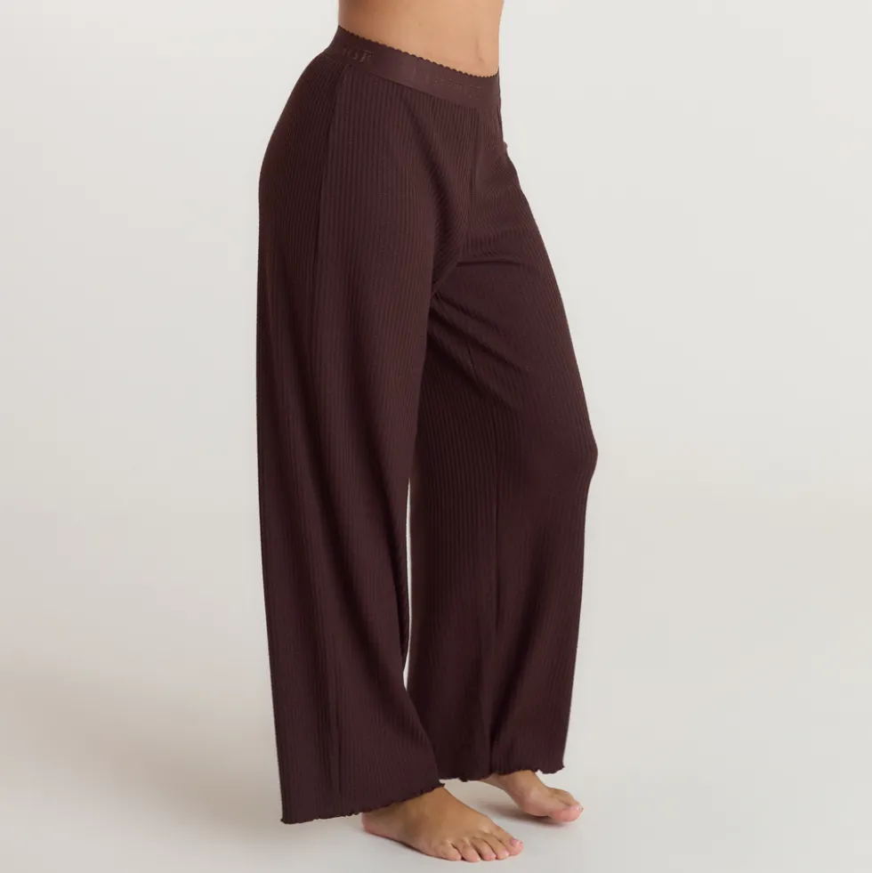Soft Waffle Pajama Bottoms - Dark Chocolate