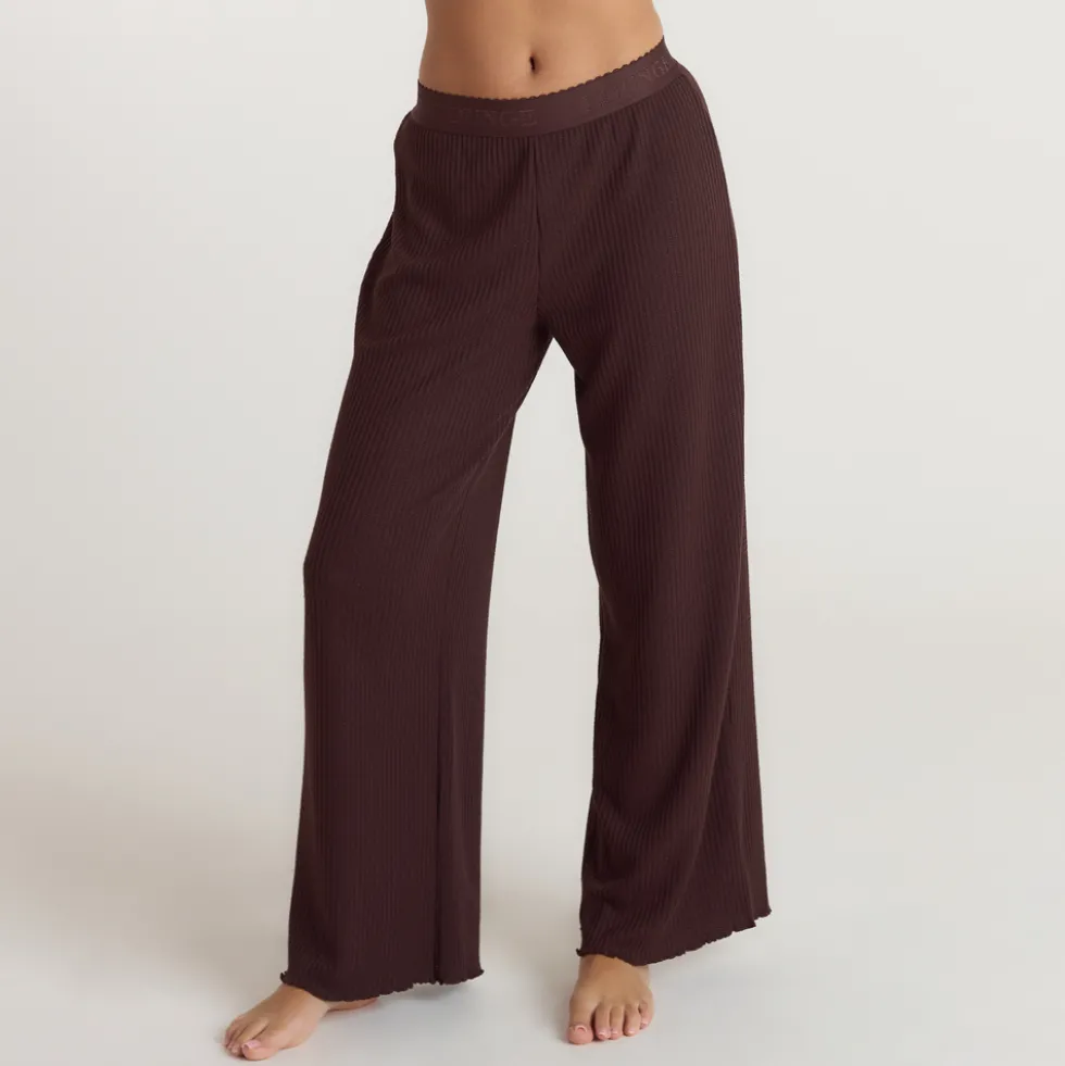 Soft Waffle Pajama Bottoms - Dark Chocolate
