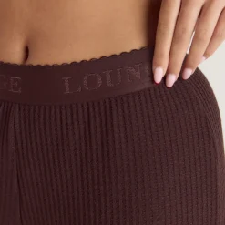 Soft Waffle Pajama Bottoms - Dark Chocolate