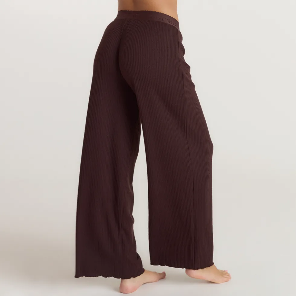 Soft Waffle Pajama Bottoms - Dark Chocolate