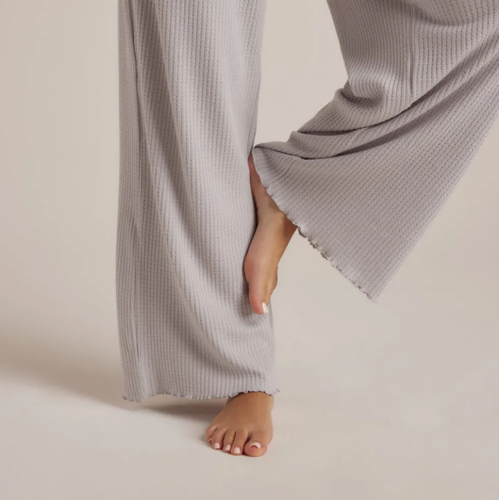 Soft Waffle Pajama Pants - Frost