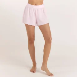 Soft Waffle Pajama Shorts - Pink