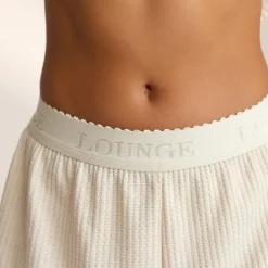 Soft Waffle Pajama Shorts - Cream