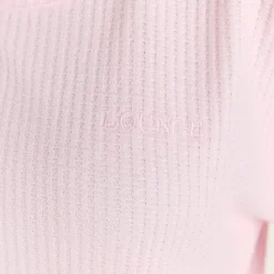 Soft Waffle Pajama Top - Pink