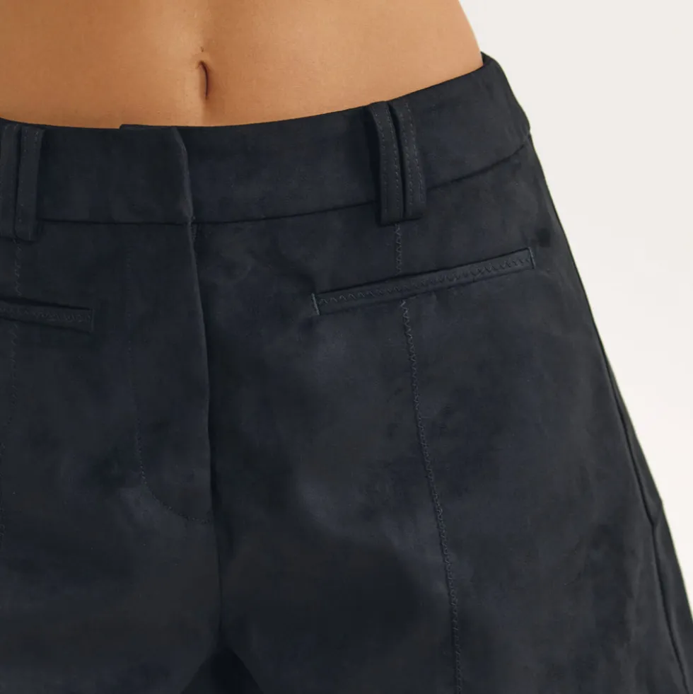 Suedette Shorts - Black