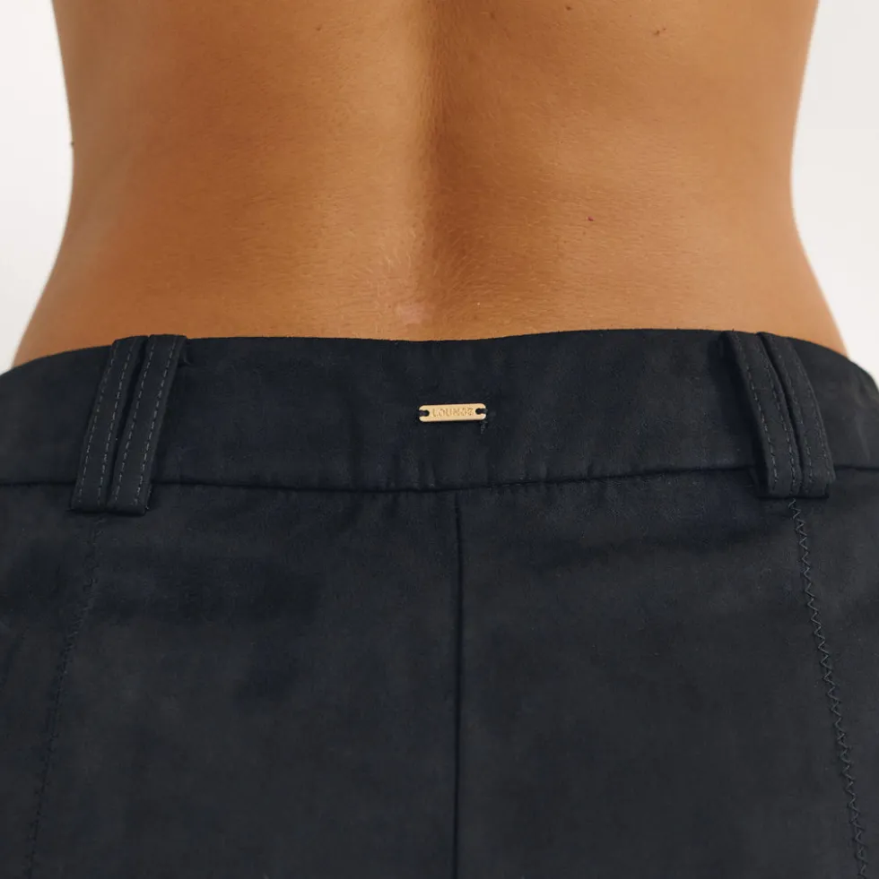 Suedette Shorts - Black