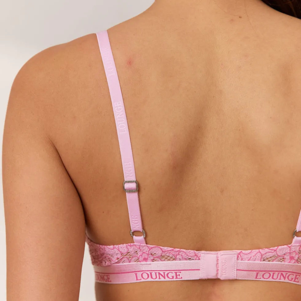 Two-tone Balcony Bra - Pink