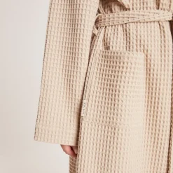 Waffle Dressing Gown - Mink