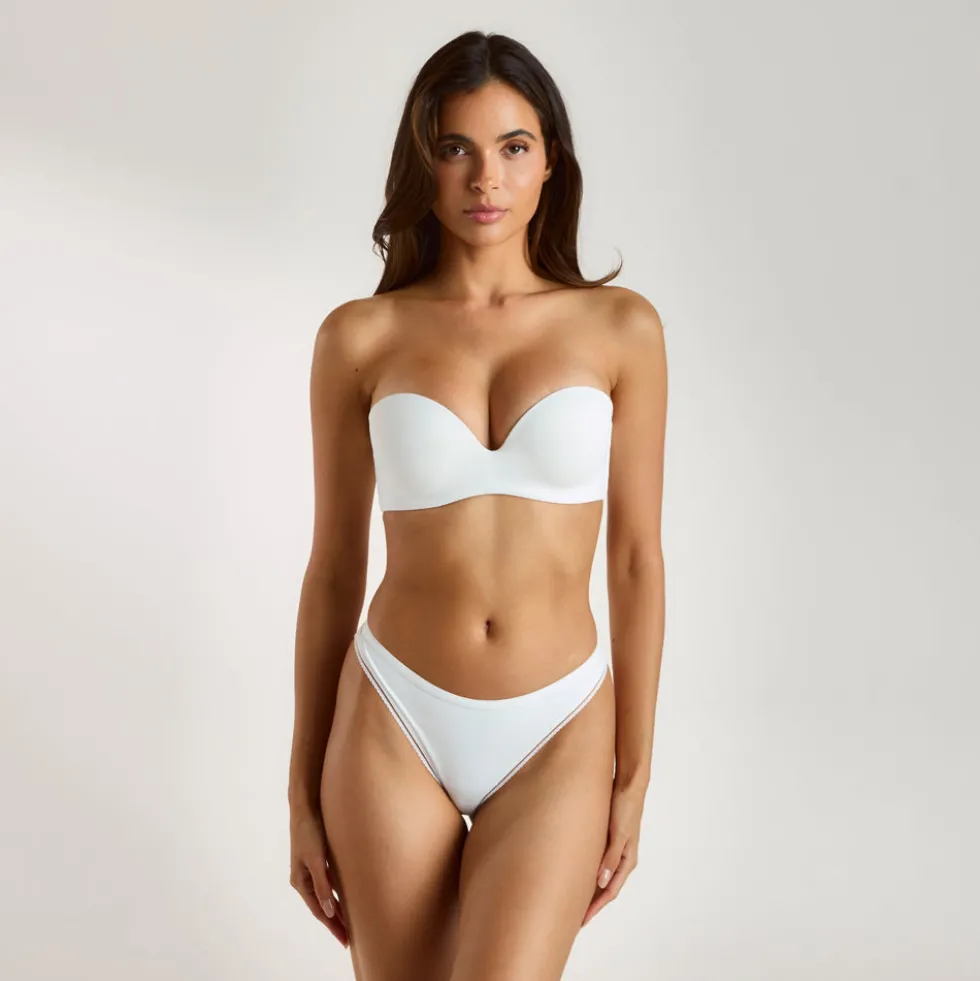 Wired Strapless Bra - White